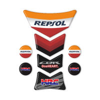 ฝาครอบถังน้ำมันมอเตอร์ไซค์ REPSOL สติกเกอร์ HRC สติกเกอร์ตกแต่งรถจักรยานยนต์แบบทำมือสำหรับฮอนด้า CBR รถจักรยานยนต์