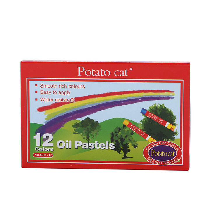Hot Selling Oil Pastels Set 12 Colors Drawing Blending Oil Crayon