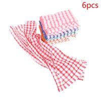 6PCS Cotton Kitchen Tea Towels Absorbent Lint Free Catering Restaurant Cloth Dish Towels Cozinha Cocina Cucina Karcher Keuken Dish Cloth  Towels