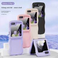 โทรศัพท์นิ่มสุดหรูเคสสำหรับ Galaxy พลิก5 Flip5 5G 2023กันกระแทกเต็มรูปแบบปลอกซิลิโคนของเหลว