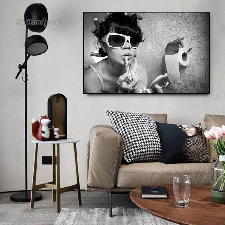 modern-bar-bathroom-wall-decoration-painting-bad-girlsboys-canvas-posters-sexy-woman-mural-toilet-wall-art-pictures-home-decor