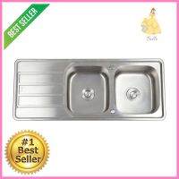 ซิงค์ฝัง 2หลุม 1ที่พัก TECNOPLUS 120.02 สเตนเลสBUILT-IN-SINK 2B1D TECNOPLUS TNP120.02 SS STAINLESS **ของแท้100%**