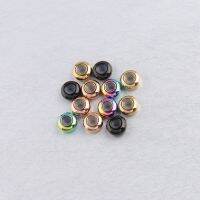 【DT】hot！ Fnixtar 100Pcs/Lot 8mm Spacer Beads With Rubber Core Inside Positioning Stopper Making