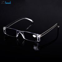 Zilead Transparent Frameless Reading Glasses Integrated Clear Comfy Ultra Light Presbyopia Eyeglasses Women Men Diopter 1 to 4