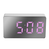 66662 Guangtengshangmao LED mirror clock Multifunctional mirror electronic alarm clock car clock mini digital clock travel clock