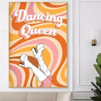 2023 ∈ Dancing Queen Music Posters And Prints Queen Gift Boots Wall Art Canvas Painting Lyrics Pictures for Living Room Home Decoration