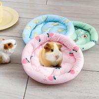 【LZ】◘  Animal de estimação ninho de hamster almofada quente ninho de animal de estimação aconchegante coxim de algodão casa de hamster cobaia ouriço pequeno animal de estimação inverno quente cama