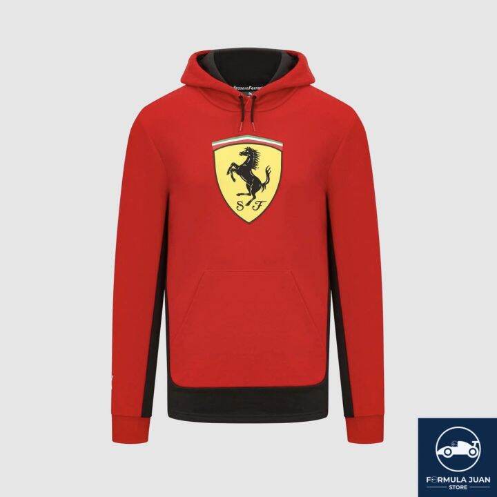 Scuderia Ferrari Shield Hoodie Red (Official F1 Merch) Formula Juan