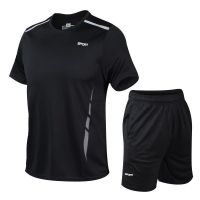 【hot seller】 suit mens summer short-sleeved male teenagers casual high-grade sports running