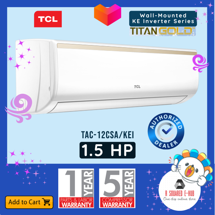 TCL Split Type Wall Mounted Air Conditioner KE-Series Inverter Anti ...