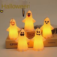 ❤พร้อมสต็อก❤ตกแต่งฮาโลวีนเด็กแบบพกพา Jack-O-Lantern Little Ghost Head ตุ๊กตาสีขาว Ghost Night Light ตกแต่ง Props จี้