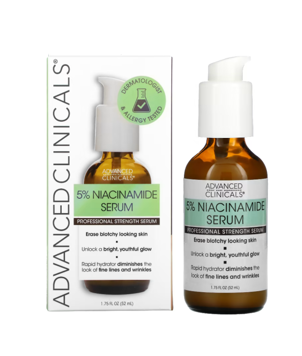Advanced Clinicals 5 Niacinamide Serum Professional Strength 1.75 fl