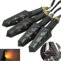 【CW】ﺴ  1PCS 6 Flicker Flowing Motorcycle Turn Indicators Blinkers Lamp 12V