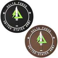 เวลโคร แพทช์ทหาร PVC กองกำลังเดลตา ชุดปฏิบัติการรบพิเศษ US ARMY Delta Force Morale Patch แพทช์ทหาร ตีนตุ๊กแก