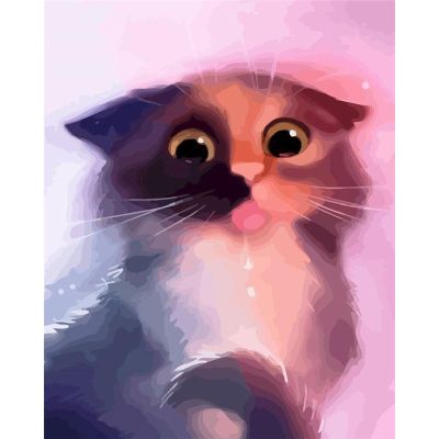 SDOYUNO Cat Acrylic Painting By Numbers Kits Animals DIY 60x75cm Oil Drawing By Numbers On Canvas Frameless Handpaint Home Decor