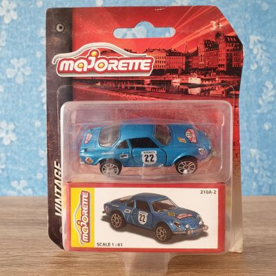 โมเดลรถเหล็ก Majorette RENAULT Alpine A110 _ VINTAGE #Blue สีน้ำเงิน เบอร์ 22 เปิดประตูรถได้ รถสะสม