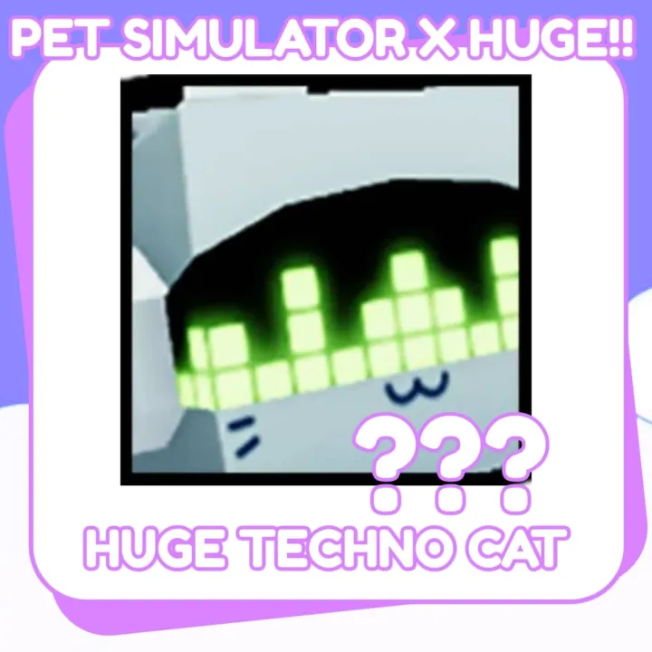 Huge Techno Cat Pet Simulator X | Lazada PH