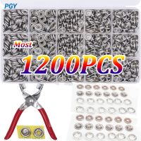 400-1200PCS Plier Tool Metal Snap DIY Craft Supplies Sewing Button Thickened Snap Fastener Kit for Installing Sewing Bag Clothe