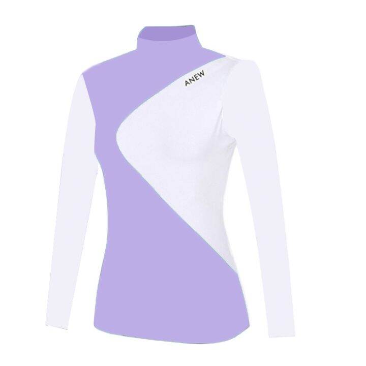 new-arrival-golf-clothes-womens-long-sleeved-gentle-purple-elastic-sports-slim-quick-drying-t-shirt-golf-clothing-tops-scotty-cameron1-descennte-j-lindeberg-amazingcre-w-angle-honma