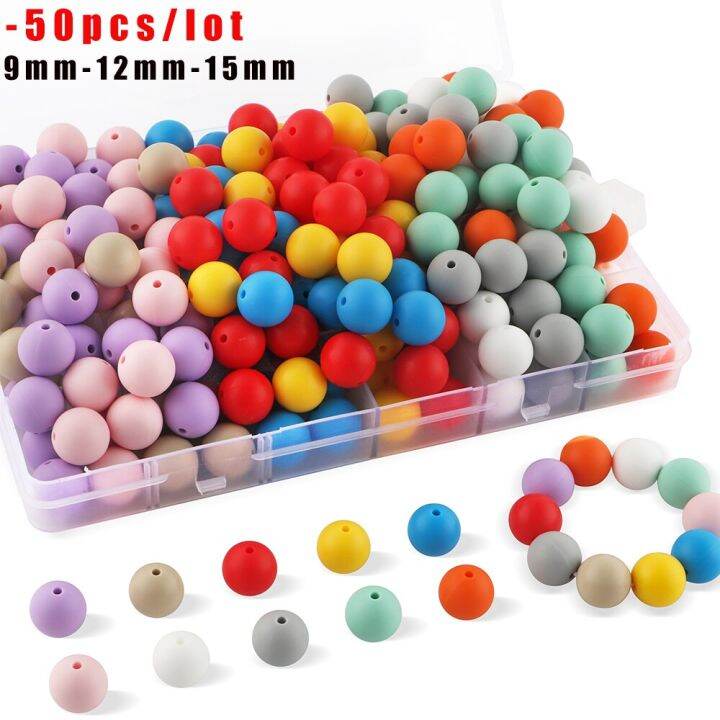 50pcs-9-12-15mm-silicone-beads-round-loose-spacing-beads-for-jewelry-making-diy-pacifier-chain-bracelet-necklace-accessories