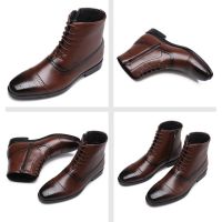 Large Size Classic Winter Men Boots Long Vintage Leather Comfortable High Quality