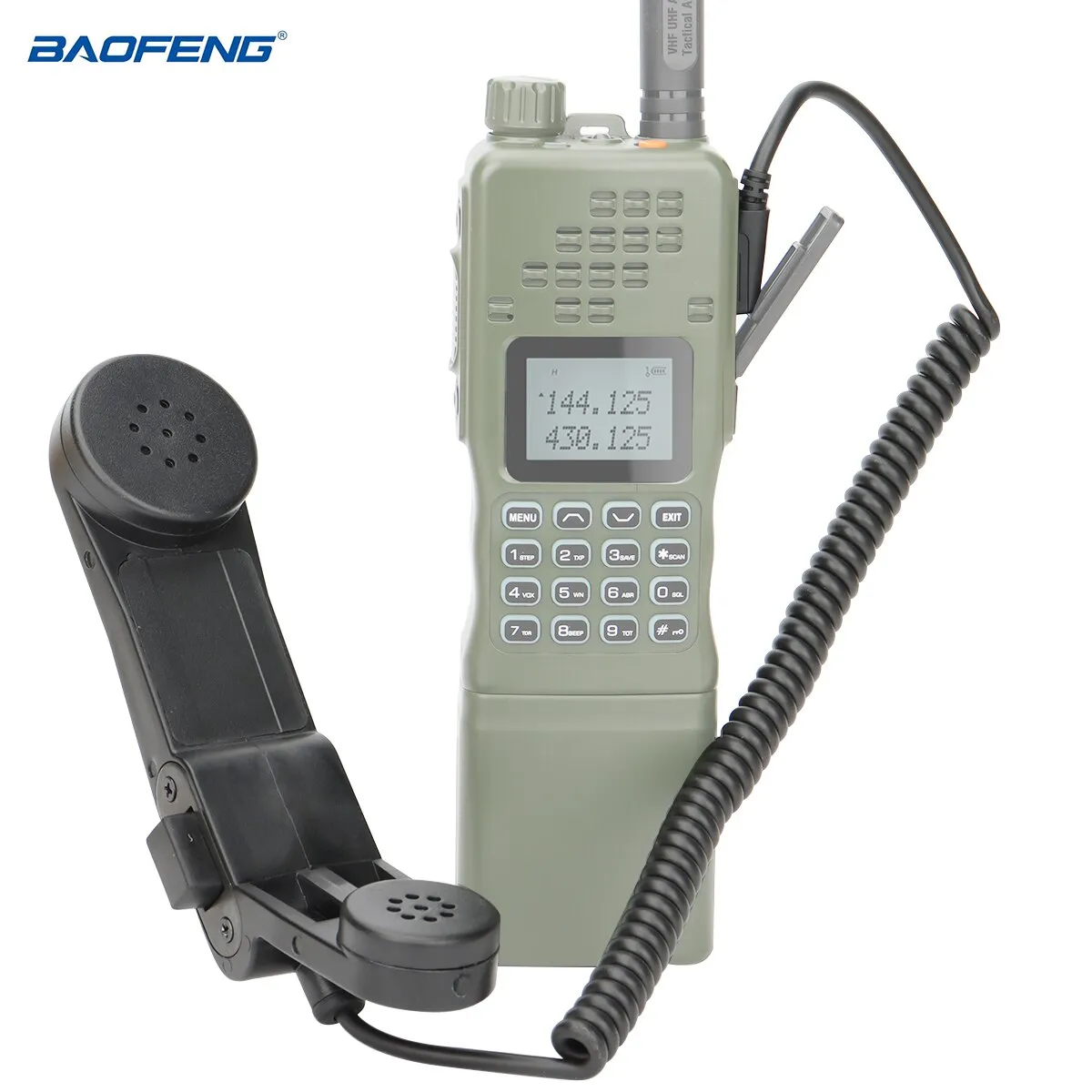 Baofeng H250 Tactical Military Handheld Speaker Microphone PTT For UV-5R  AR-152 UV-S9 PLUS Two Way Radio Shoulder Mic | Lazada PH