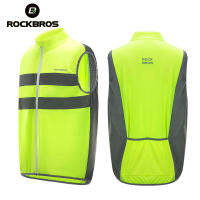 ROCKBROS เสื้อกั๊กนิรภัยระบายอากาศได้สำหรับขี่เสื้อกั๊กสะท้อนแสงขี่รถจักรยานยนต์ชุดปั่นจักรยานแขนยาวขายาวแขนกุดระบายอากาศได้ดีหมวกขี่ MTB