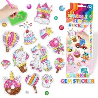 DIY Diamond Painting Stickers 5D Children Gift Cartoon Animal Art Set Beginners Mosaic Stickers By Numbers Kits Crafts for kids