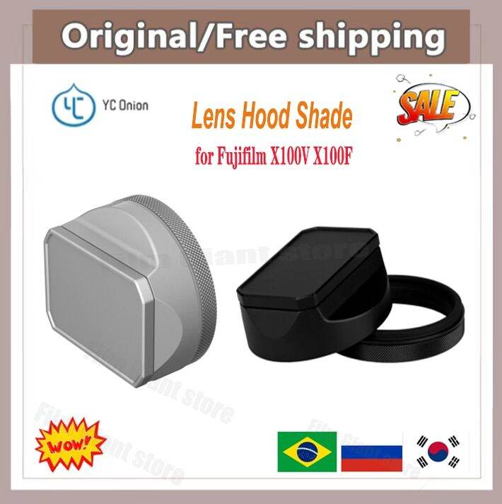 YC Onion Camera Hood Shade For Fujifilm X100V X100F With 49Mm Adapter