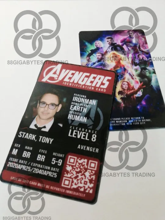 Avengers - Avengers ID Card - Novelty Movie Prop (Customizable) | Lazada PH