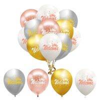 10Psc/Set 12 Inches Welcome Home Theme Latex Balloons For Relocation Deployment Return Home  Graduation Family Party Decorations Balloons