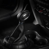 2 Pcs Carbon fiber Gear stick decoration cover For BMW MINI ONE Cooper S JCW F54 F55 F56 F57 F60 Gear lever modified accessories