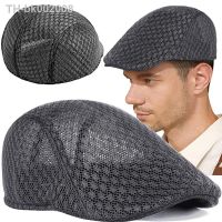 ✶ Summer Breathable Berets Men Soft Cotton and linen Hat Windproof Street Newsboy Beret Hat Retro England Hats Peaked Painter Caps