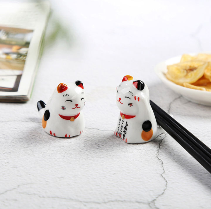 kitten-pen-holder-cute-chopstick-holder-ceramic-chopstick-holder-maneki-neko-ceramic-chopstick-rack-hotel-chopstick-pillow-chopstick-pillow