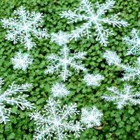 ；‘。、’ (6Pcs/Pack) Artificial Snowflake Decor Christmas Tree Decorations For Home Festival Decoration Gift Handmade DIY