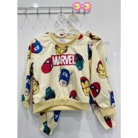 พร้อมส่ง ชุดเซ็ทเด็กผู้ชายลาย Marvel เสื้อผ้าเด็กสายฮีโร่ เสื้อแขนยาวขายาว ได้ทั้ง2ชิ้น เสื้อผ้าลายการ์ตูน