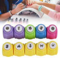 10pcs Holes Punchers รูปแบบที่แตกต่างกันใช้งานง่ายแบบพกพา Punch Craft Set สำหรับ DIY Crafts Cards