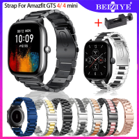 สาย for Amazfit GTS 4 mini สายโลหะสแตนเลสสำหรับ สายนาฬิกา Amazfit GTS 4 สร้อยข้อมือสายรัดข้อมือสำรองอุปกรณ์เสริม gts4 /GTS 4mini