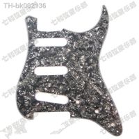 ✼▩□ 11 Hole Black Pearl 3 Ply Electric Guitar Pickguard Anti-Scratch Plate Electric Guitar Pick guard Guitar Accessories