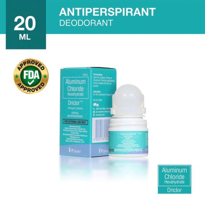 DRICLOR ANTIPERSPIRANT DEODORANT ROLL ON Lazada PH