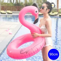 US Inflatable Swimming Ring Pool Flamingo Float Circle Giant Swimming Float Air Mattress Beach Party Pool Toys for Adults
