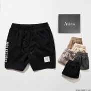 Quần Short Nam In Hình MESEXCUSES ATINO Chất Liệu Nhung Tăm Dáng Trẻ Trung