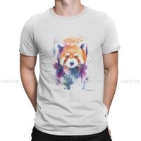 Splash Watercolor Style Tshirt Red Panda Ailurus Fulgens Top Quality Hip Hop Gift Idea T Shirt Stuff