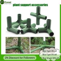 Plastic Gardening Frame Edging Corner Connectors Plant Stakes Fencing Pipe Joint for Flower Stands Greenhouse Frame Construction