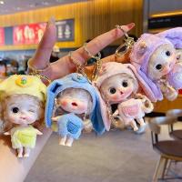 Doll Keychain Girls Cute Keychains with Long Ears Keychain Doll Key Chain Accessories for Backpack Pendant Soft Boys Teens Kids Children Gift for Christmas presents