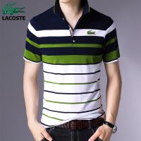 New Mens Short Sleeve Slim Cotton T-Shirt Mens Fashion Polo Shirt