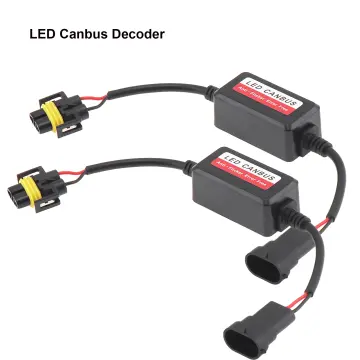 2x H8/H9/H11 LED Headlight Canbus Wiring Error Free Resistor Canceller  Decoder