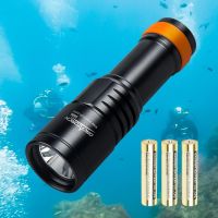 ORCATORCH D580 High Power LED Scuba Dive Light Professional Underwater Torch Rechargeable Diving Flashlight Waterproof Hand Lamp Diving Flashlights