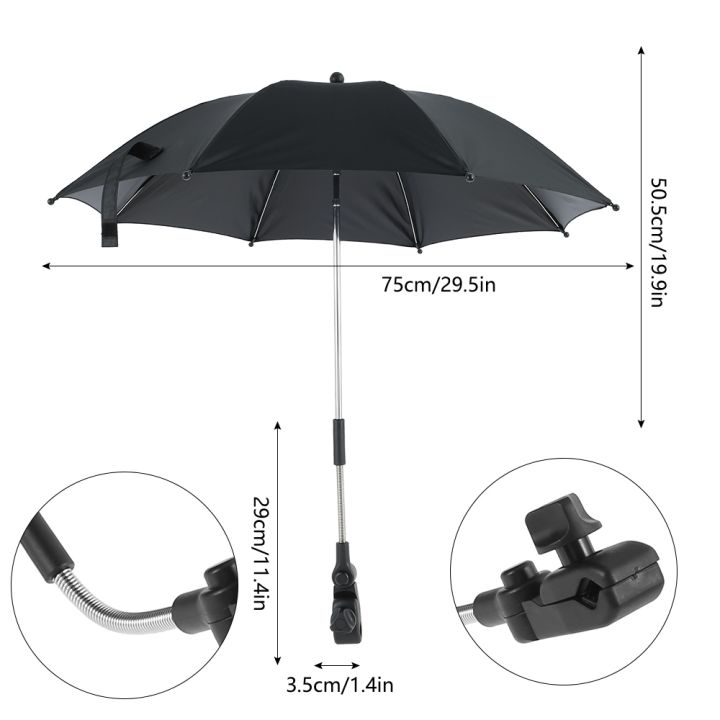 hot-dt-baby-stroller-folding-umbrella-uv-protection-sunshade-canopy-cover-degrees-adjustable