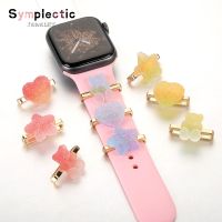 yivdje Symplectic Decorative Charms for Apple Watch Band Soft Gum Bear Strap Decorative for iwatch 4/5 Silicone Sport Strap Accessories